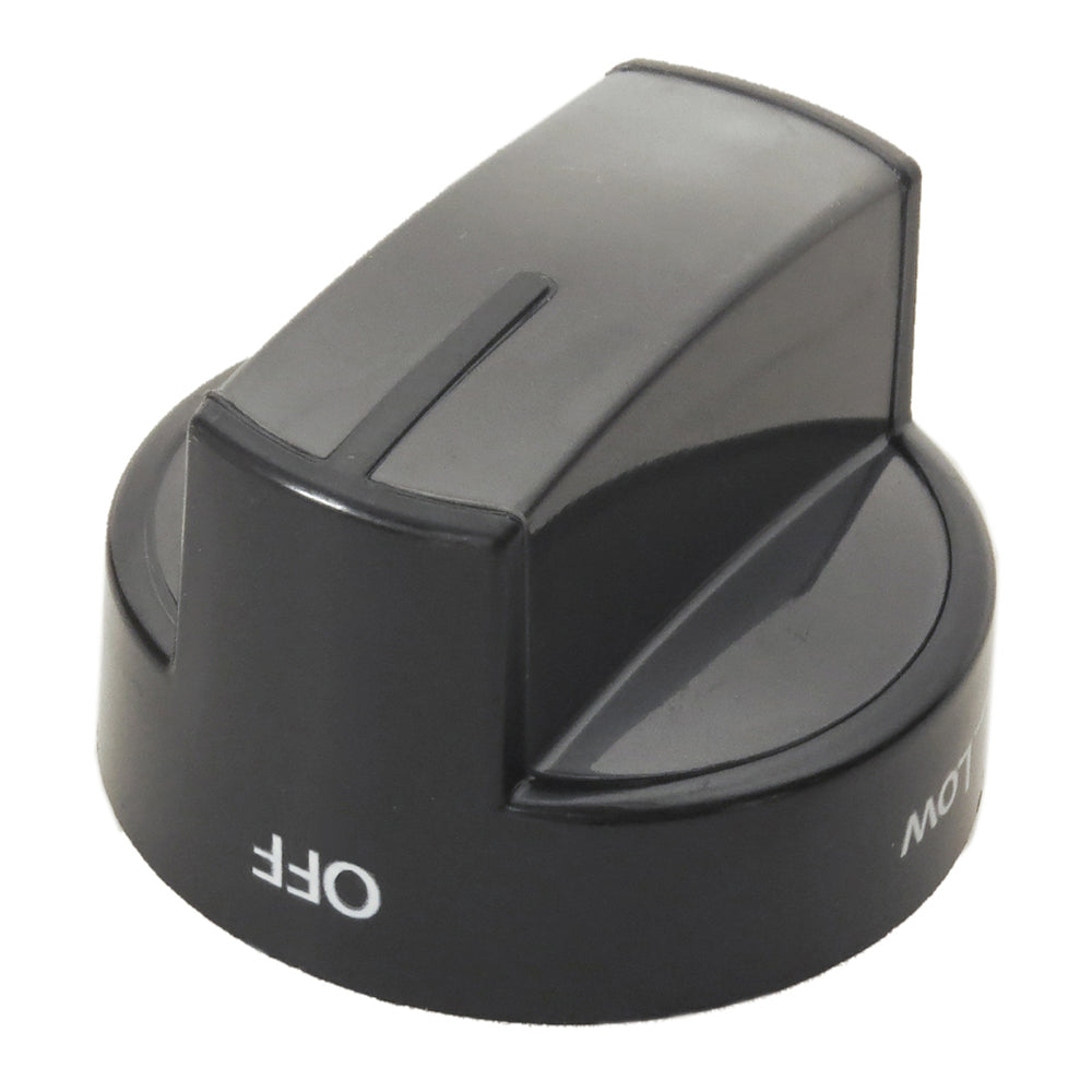 WPW10339442 Whirlpool Range Black Burner Control Knob