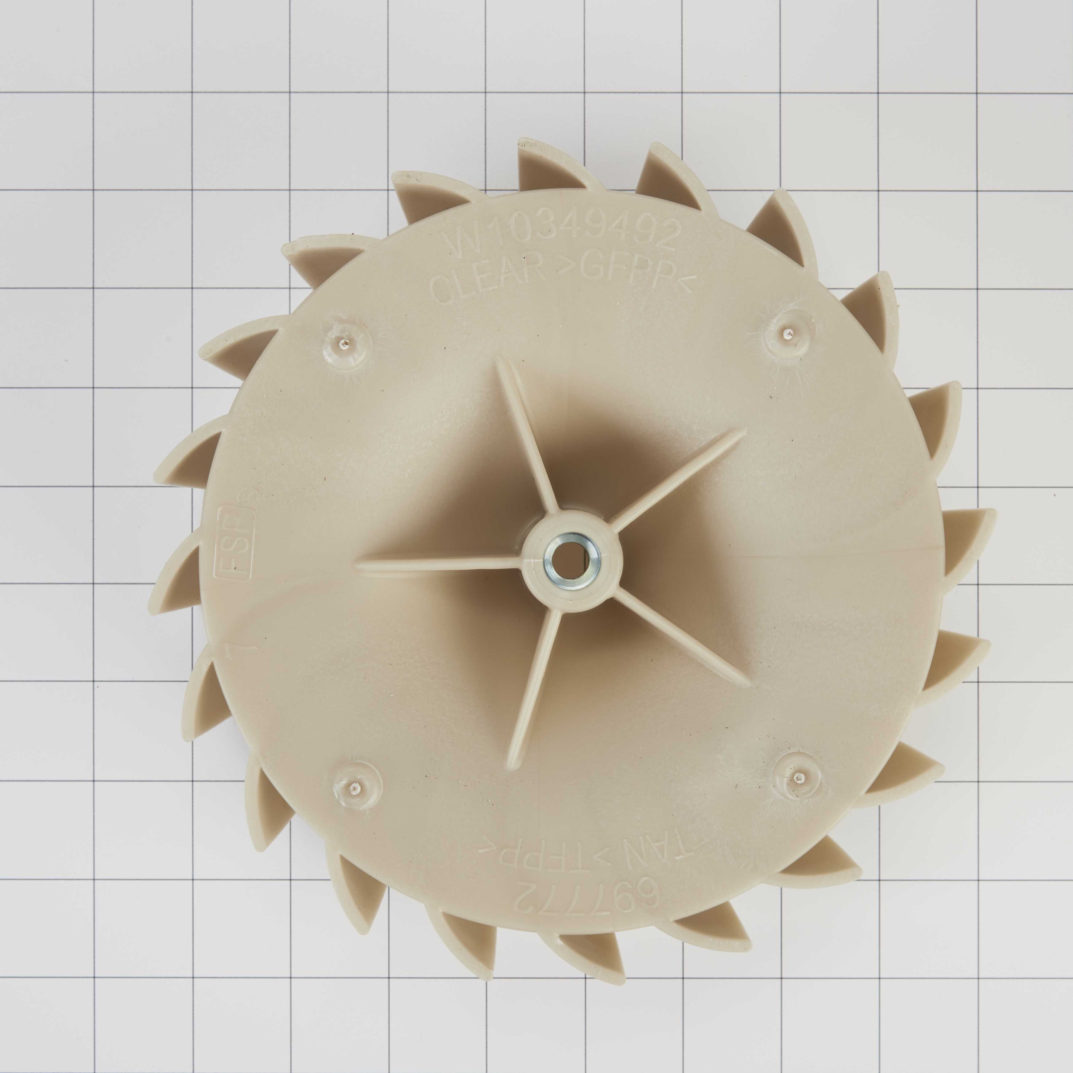 WP697772 Whirlpool Dryer Blower Wheel