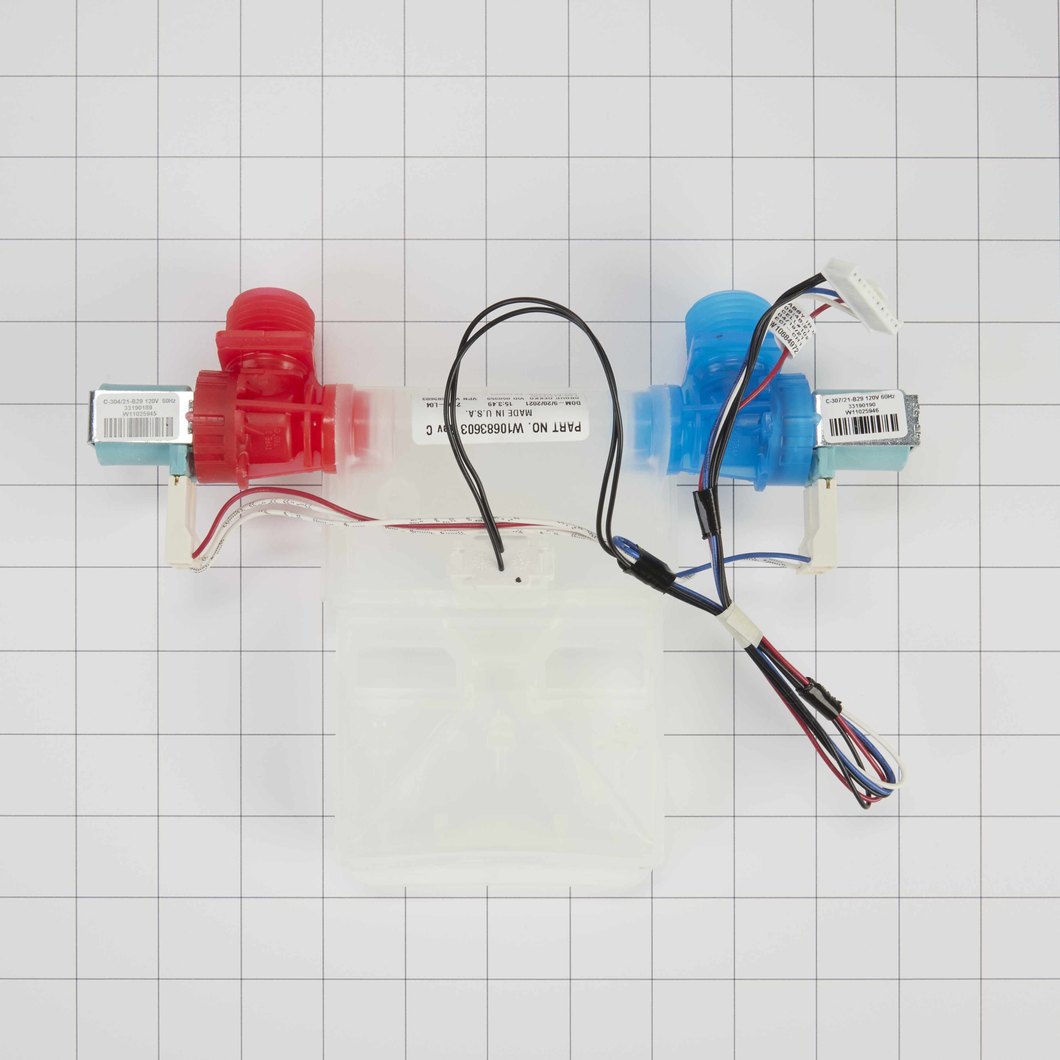WPW10683603 Whirlpool Dishwasher Water Inlet Valve