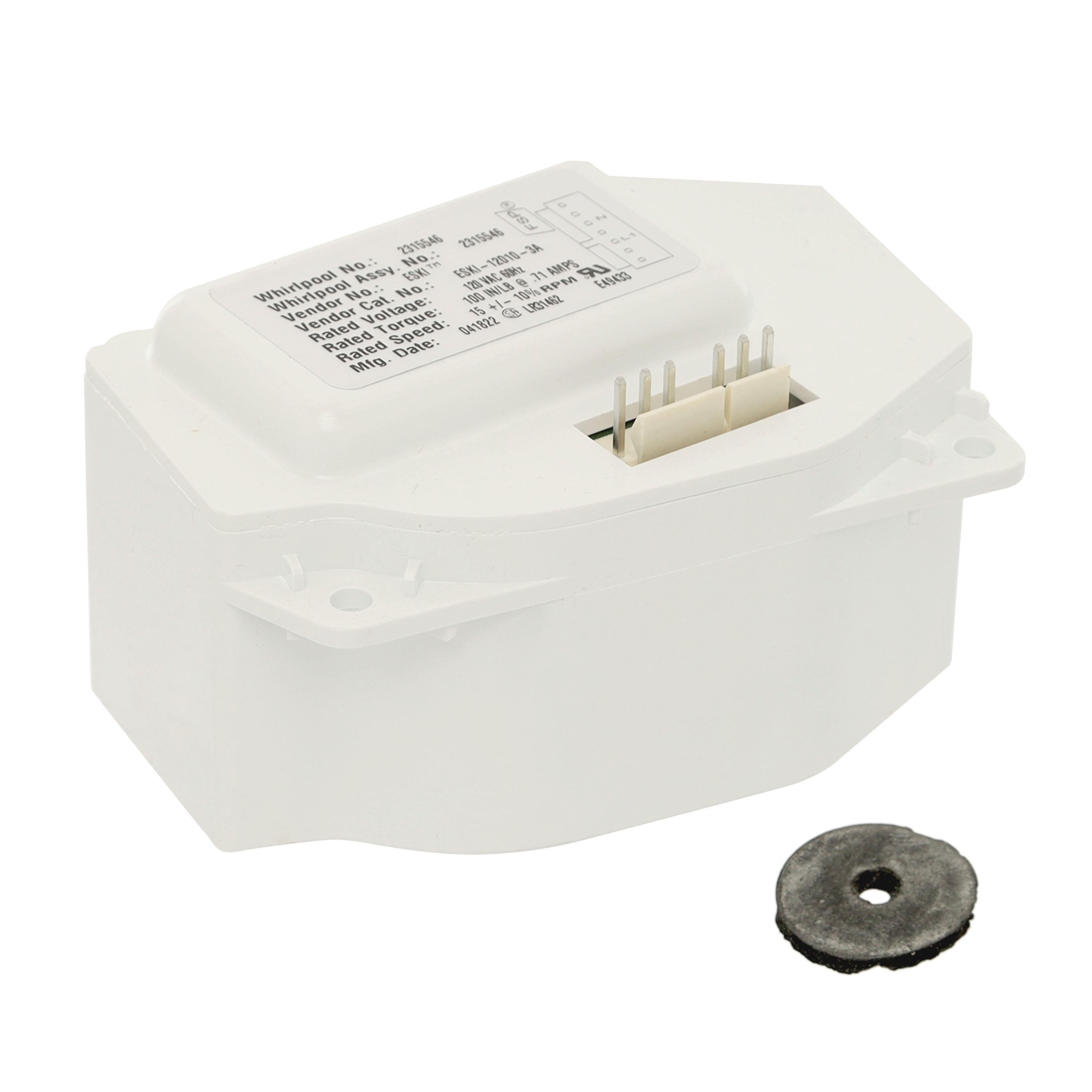 W10822635 Whirlpool Refrigerator Ice Maker Dispenser Auger Drive Motor