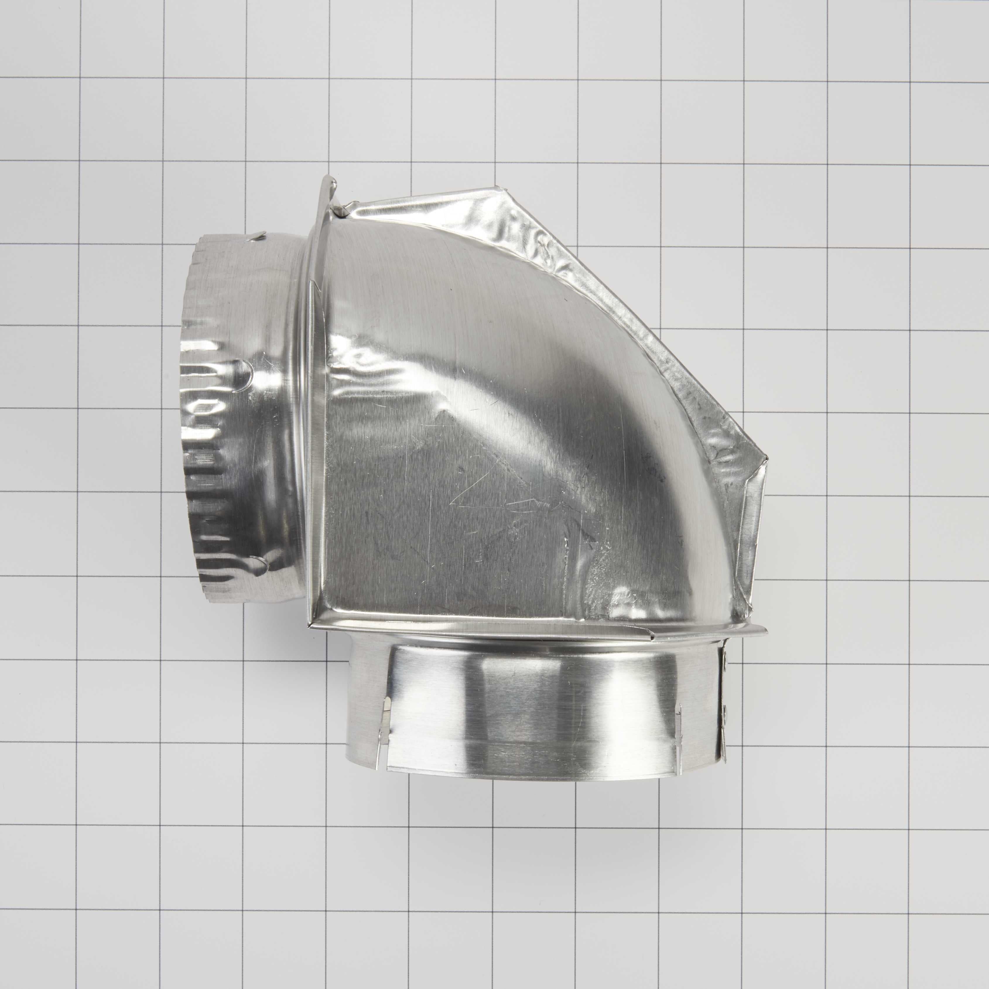 4396006RW Whirlpool Dryer 4" Diameter Aluminum Vent Elb...