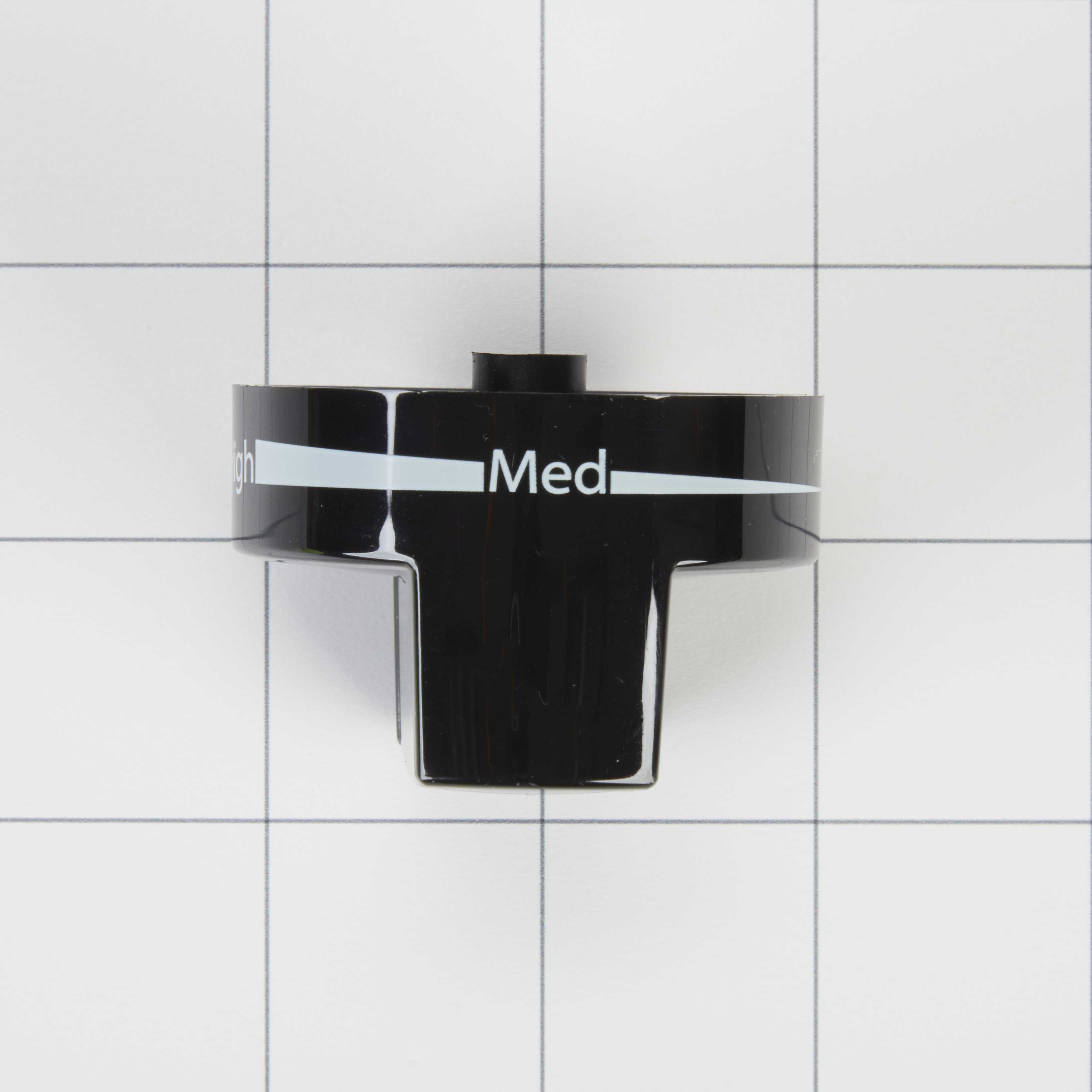 WPW10339442 Whirlpool Range Black Burner Control Knob