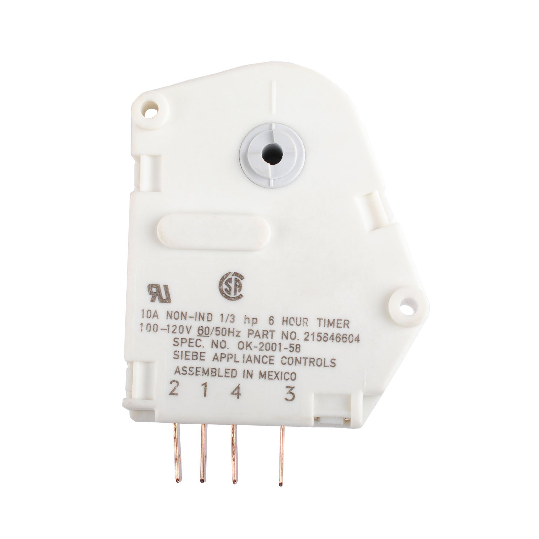215846604 Frigidaire refrigerator defrost timer OEM replacement