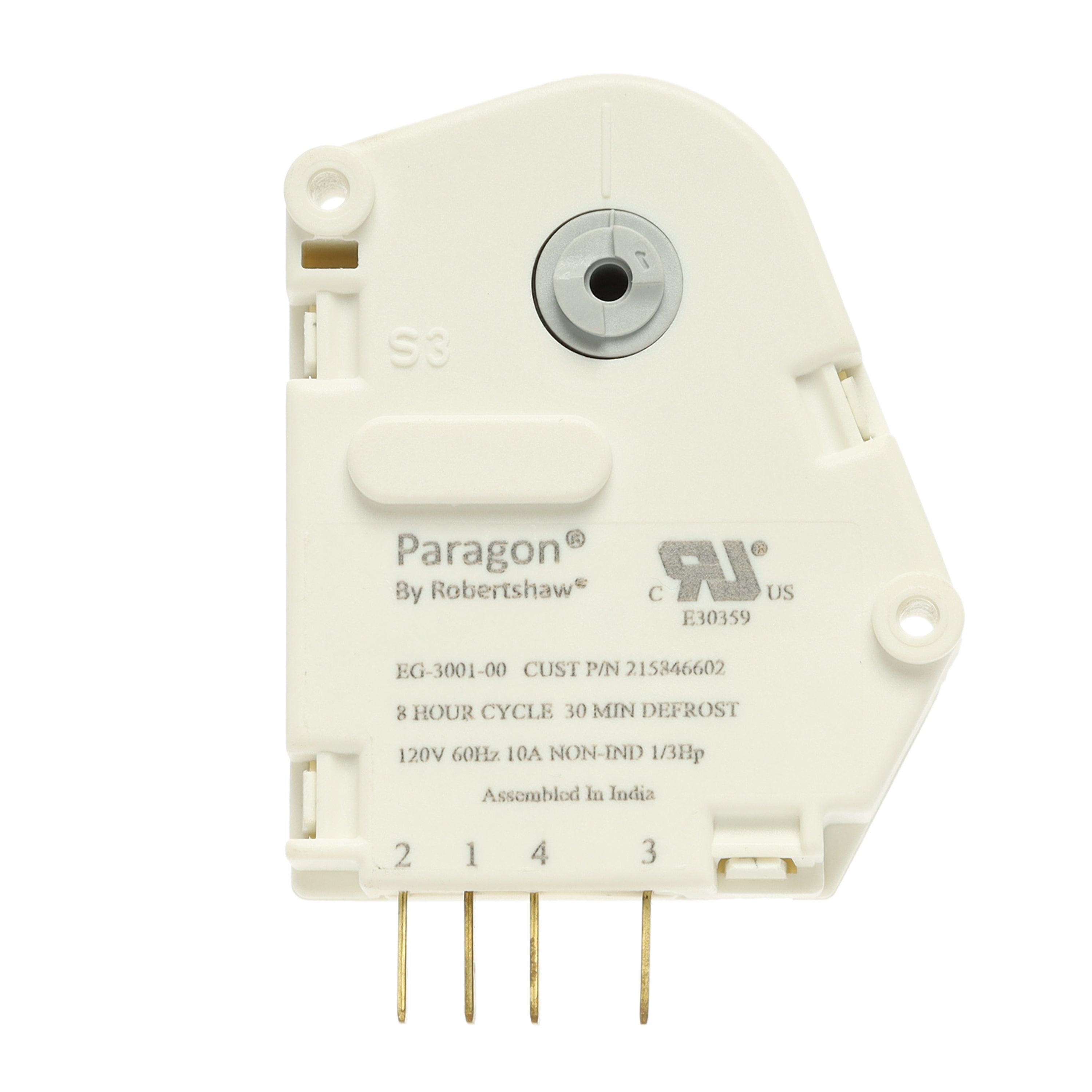 Frigidaire refrigerator repair part defrost timer 215846602