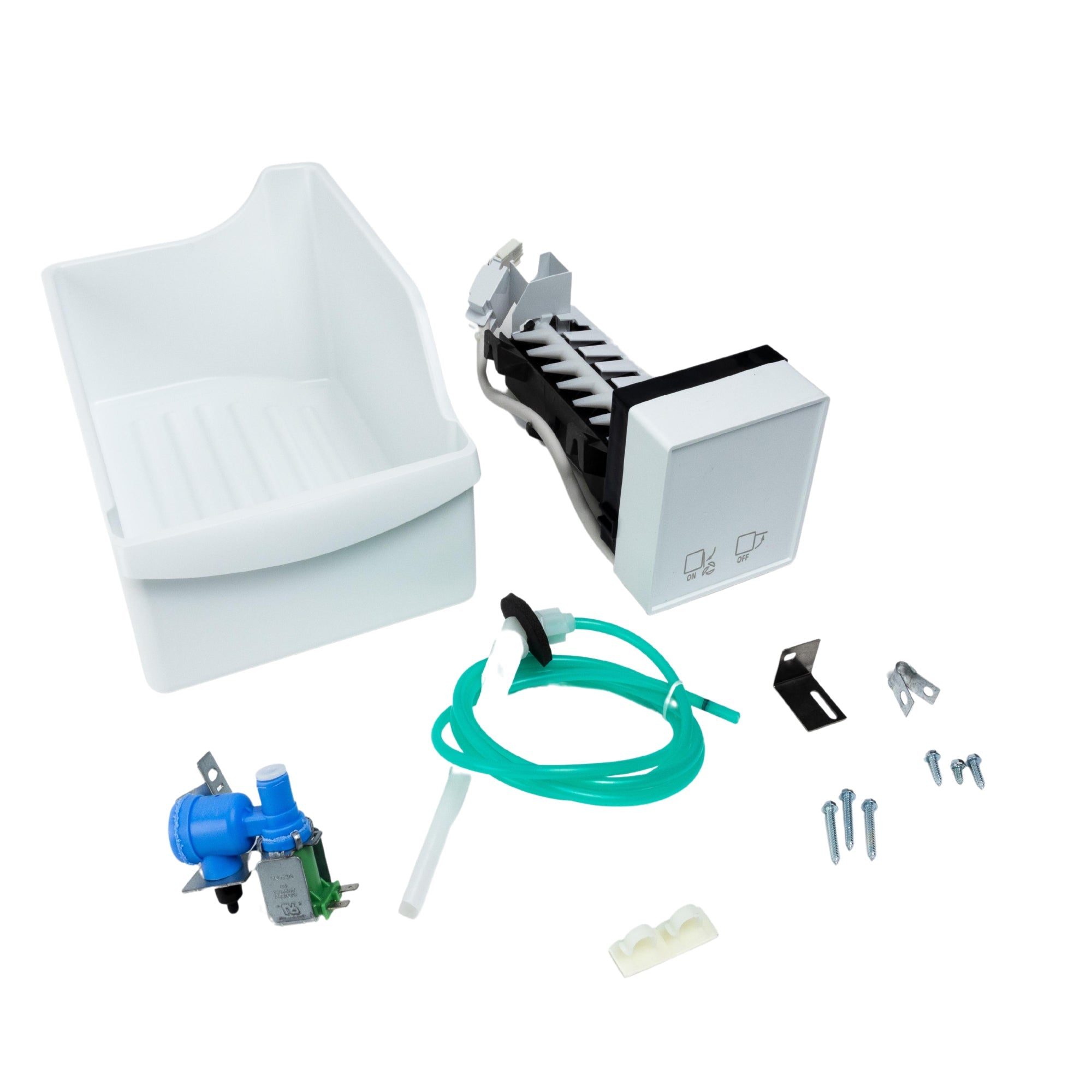 Complete ice maker kit with water valve and tubing IM116000