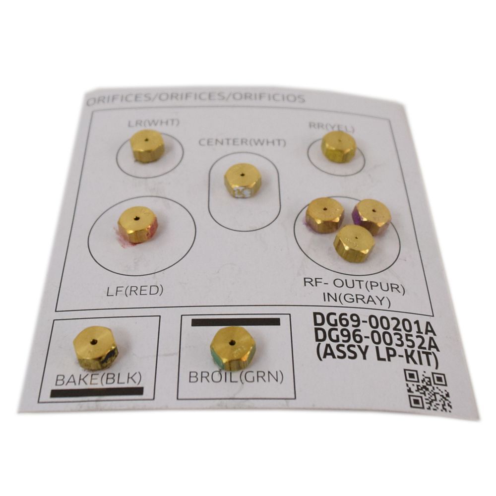 DG96-00352A Samsung Range Oven LP Conversion Kit Assembly