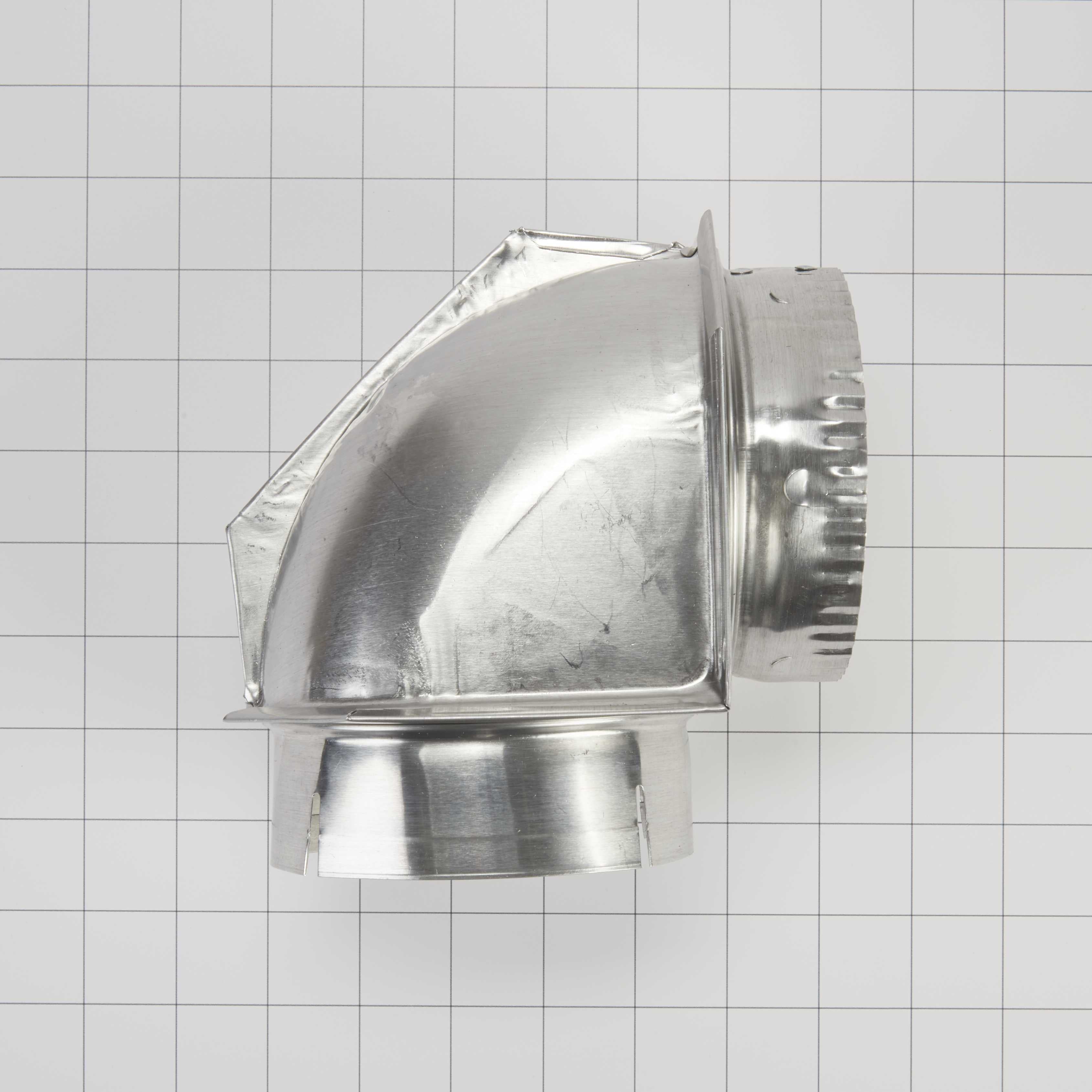 4396006RW Whirlpool Dryer 4" Diameter Aluminum Vent Elb...