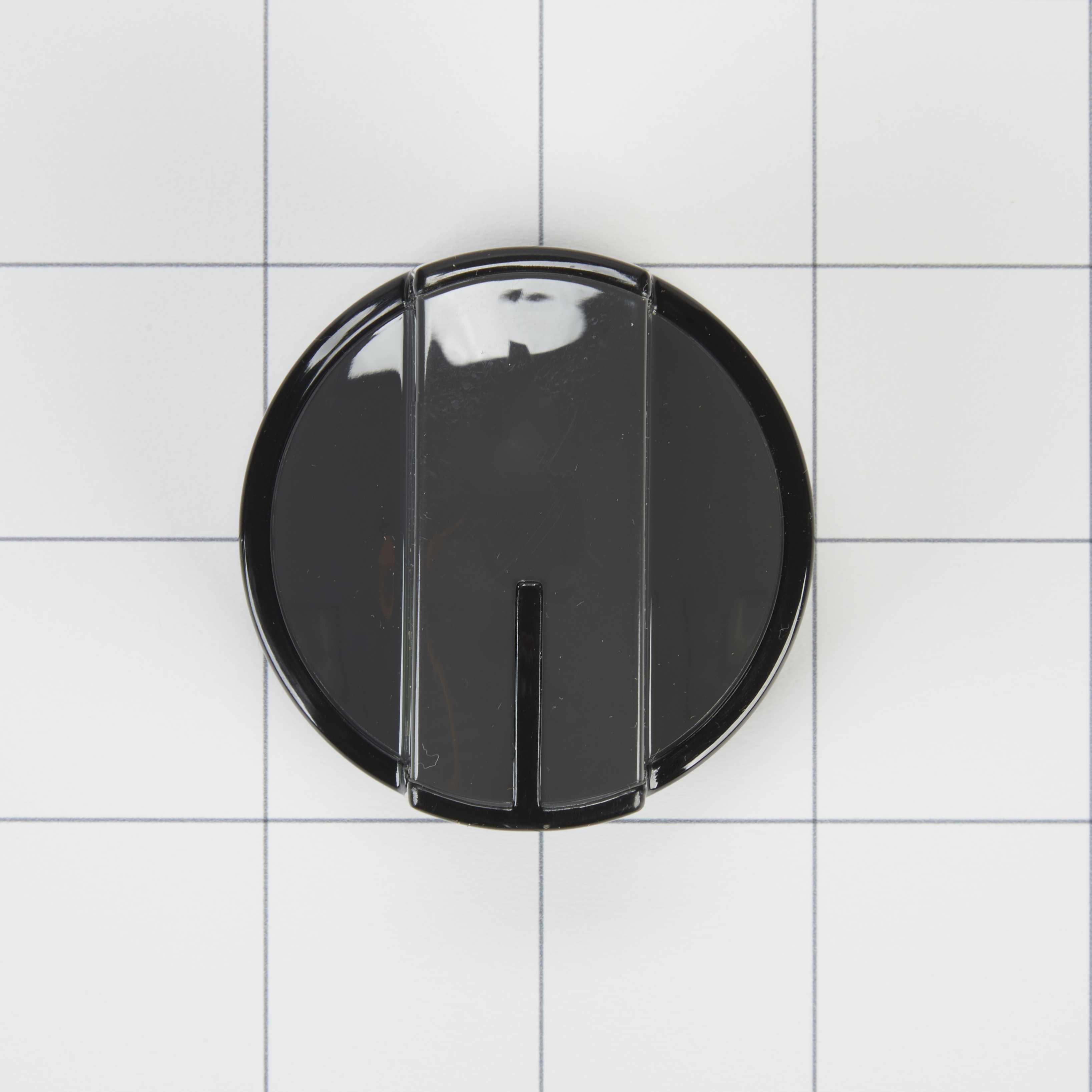 WPW10339442 Whirlpool Range Black Burner Control Knob